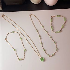 August Birthstone 14k Gold Set